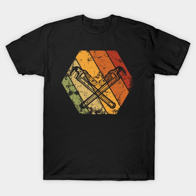 Retro Vintage Mechanics Wrench Icon T-Shirt by Shirtbubble